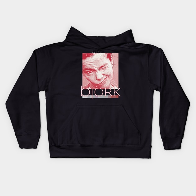 Björk >  > Aesthetic Fan Art Design Kids Hoodie by unknown_pleasures